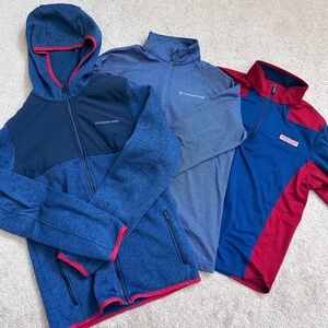 Bundle of Vineyard Vines boys 1/4 zip and jacket